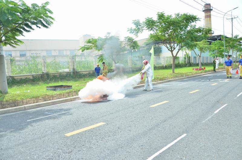 Tập huấn phòng cháy chữa cháy tại TTC Đặng Huỳnh