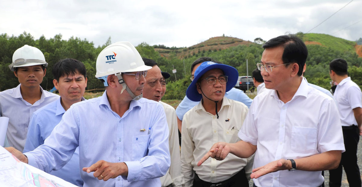 Chủ tịch UBND tỉnh Lâm Đồng kiểm tra Dự án Cụm công nghiệp Đạ Oai