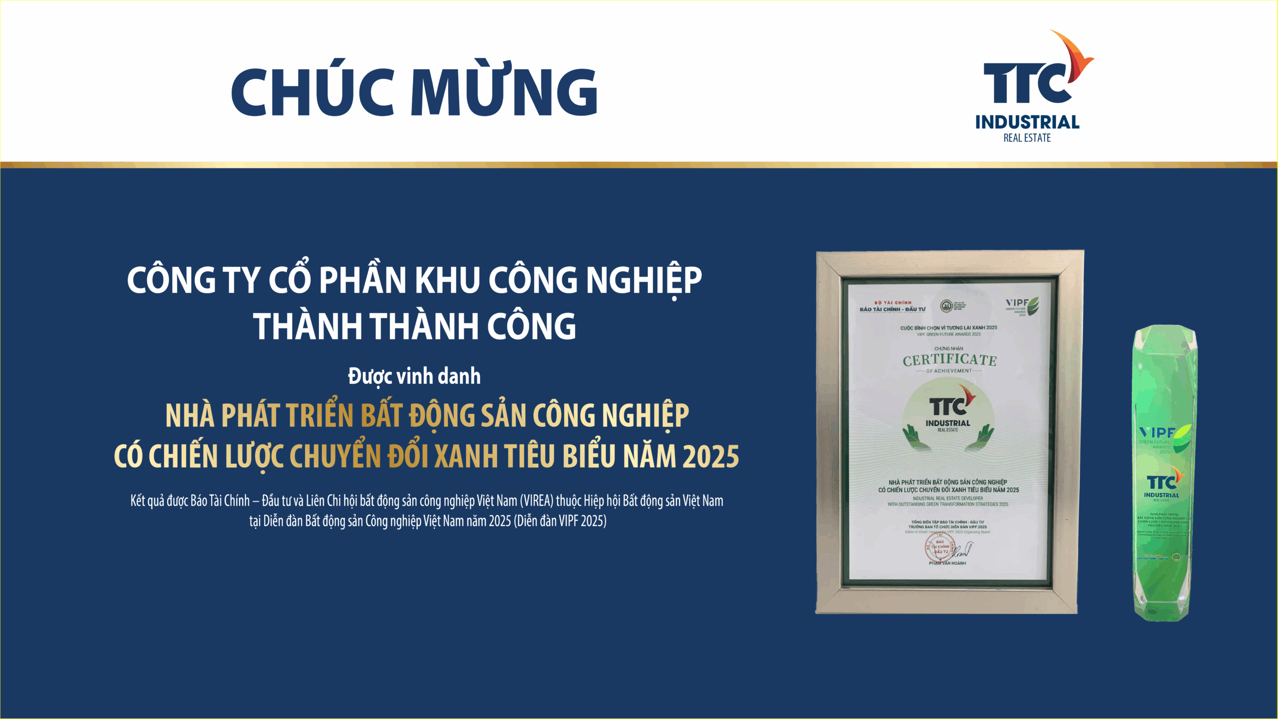 TTC IZ – Hành trình 17 năm kiến tạo Khu công nghiệp xanh