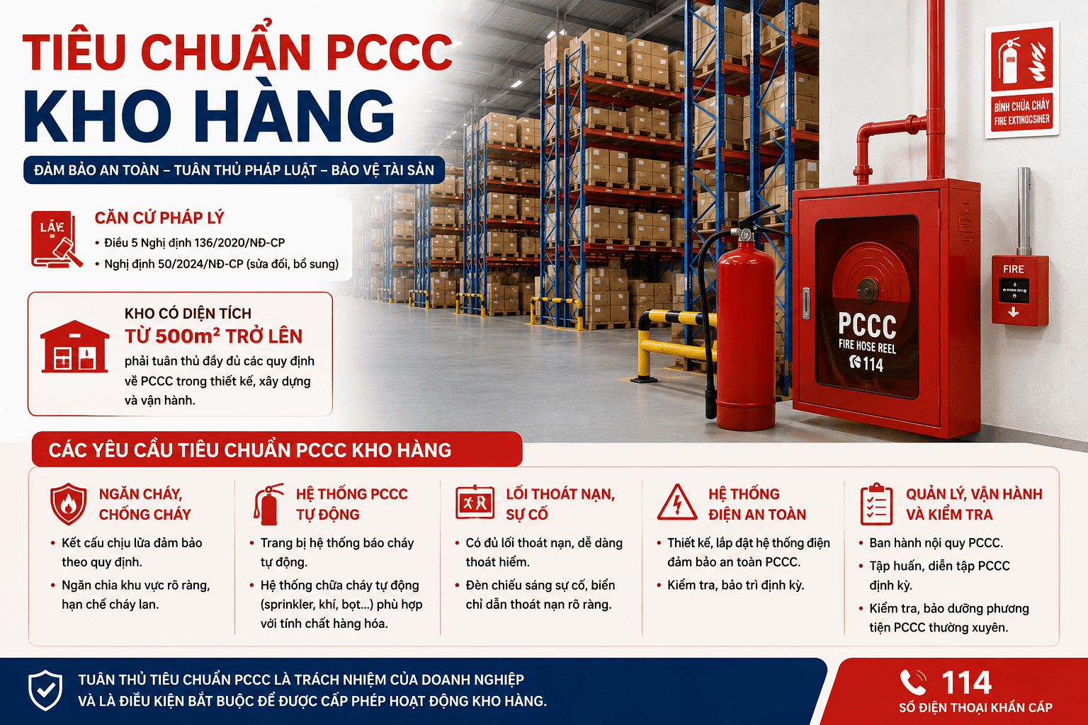 Tiêu chuẩn PCCC kho xưởng